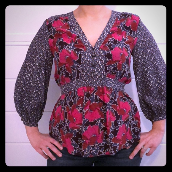Anthropologie silk blouse - Picture 2 of 5